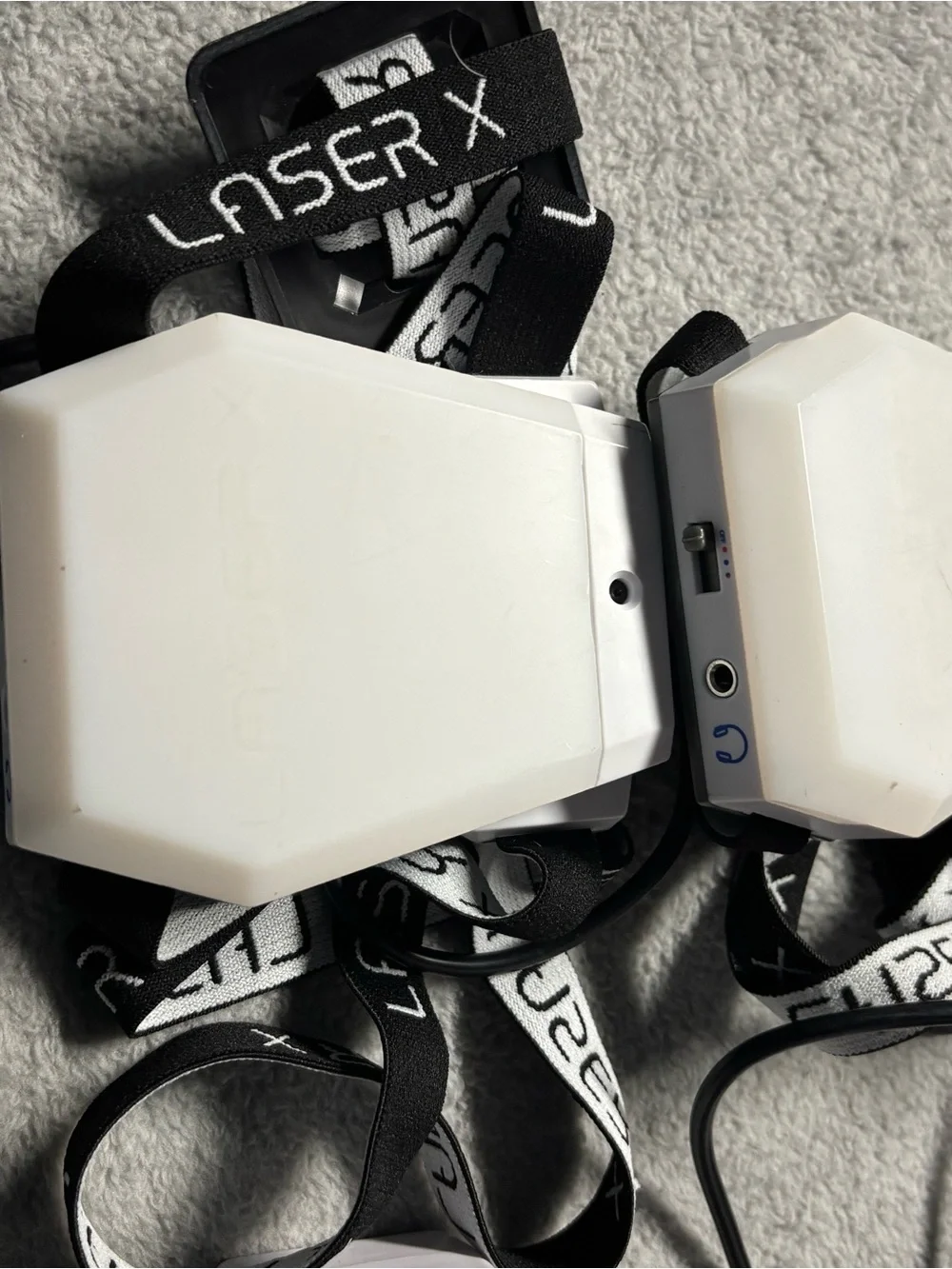 Laser X White & Red Dual VR Blaster Set